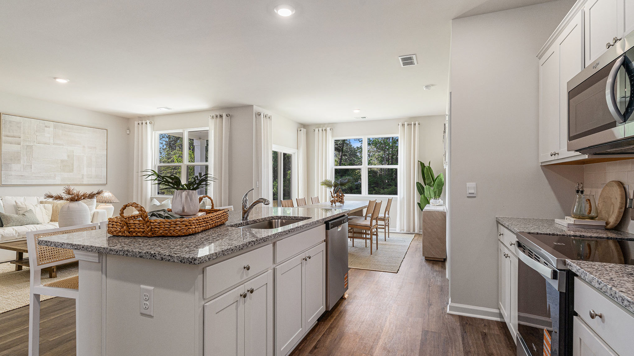 kitchen with granite counters