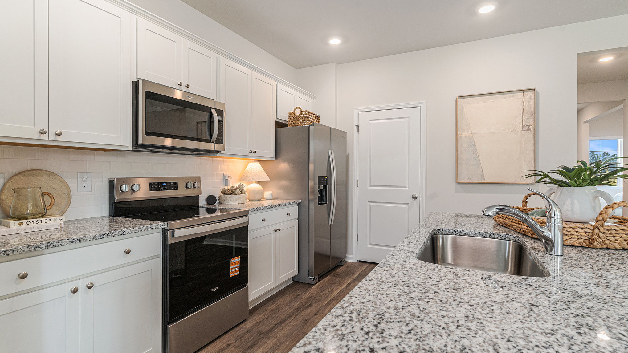 kitchen with granite counters
