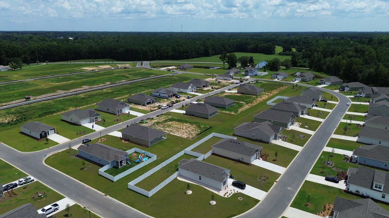 Aerial of community
