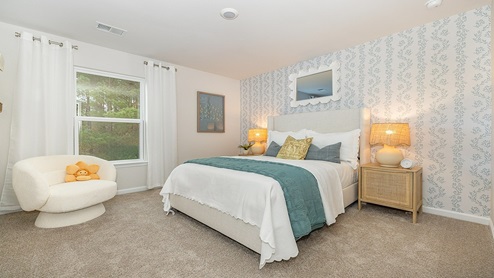 Galen third bedroom with carpet