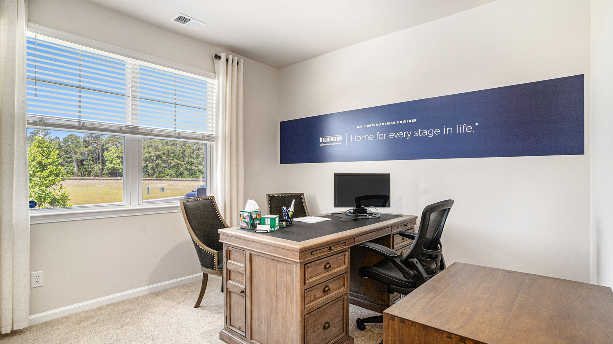 secondary bedroom as office