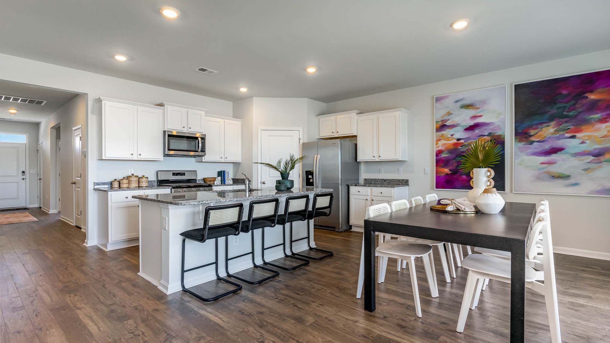kitchen with granite counters