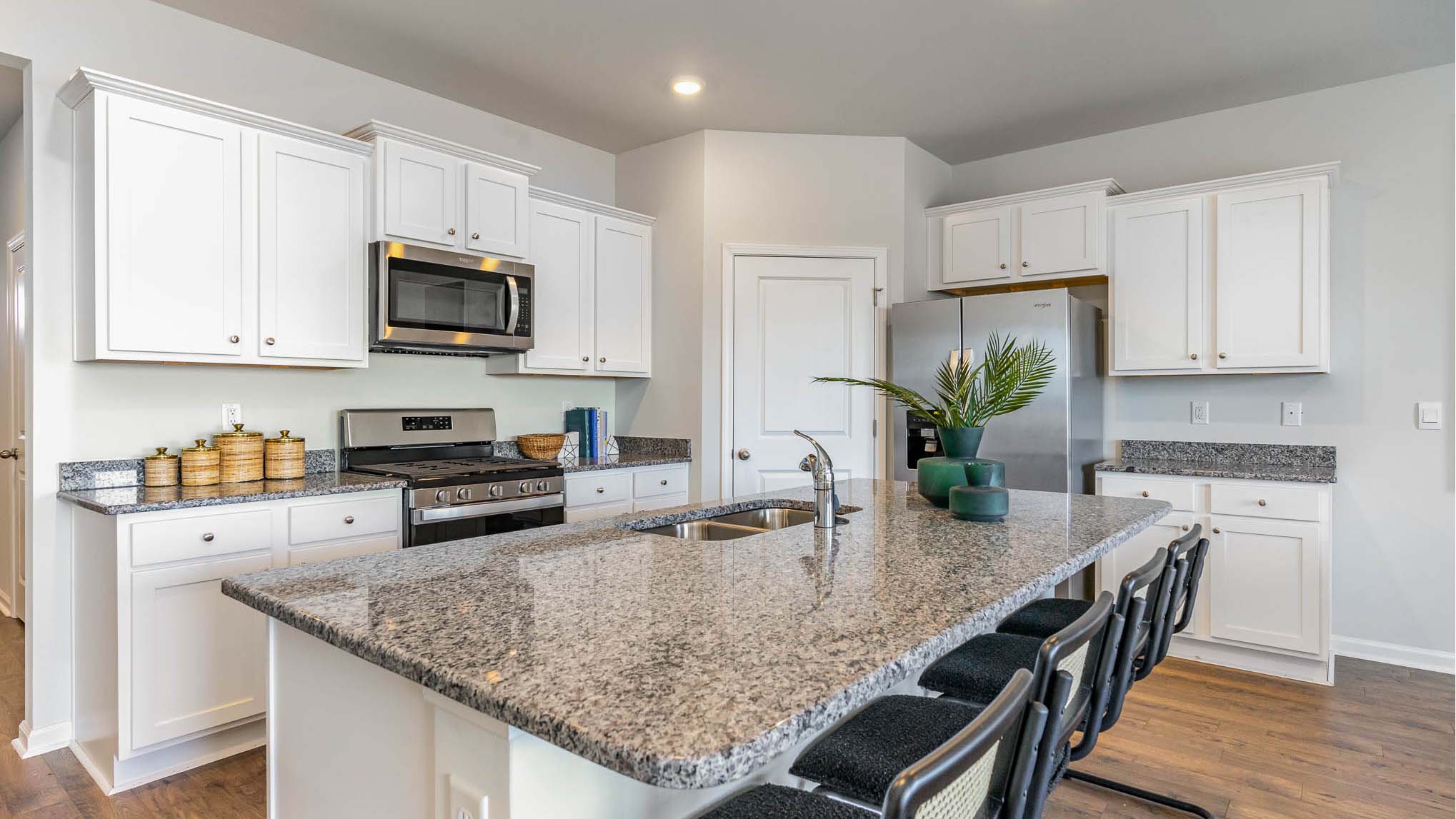 kitchen with granite counters