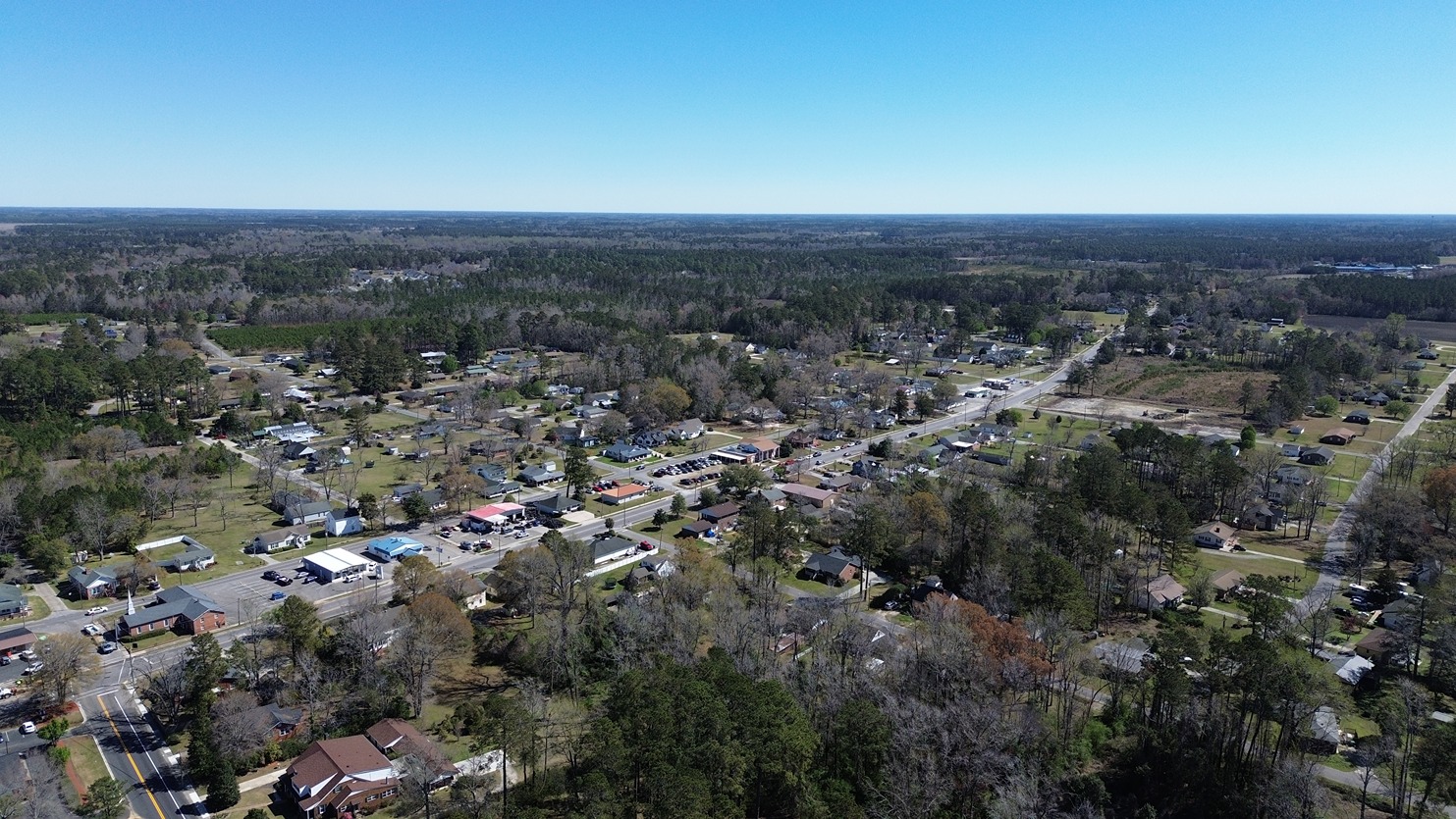Aerial of Downtown Loris