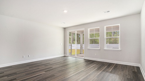 living room with ample lighting