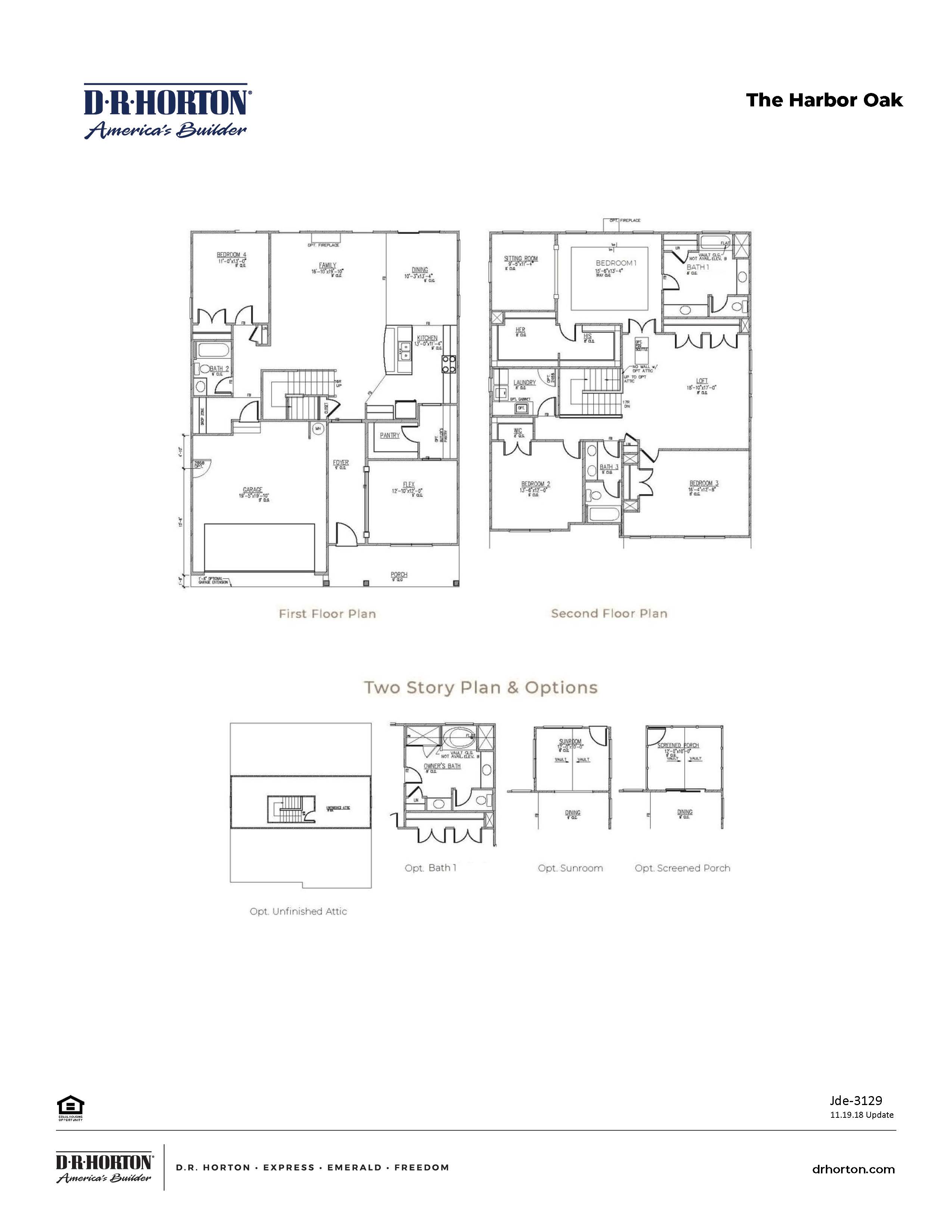 Harbor Oak Plan Image