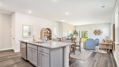 kitchen with granite counters