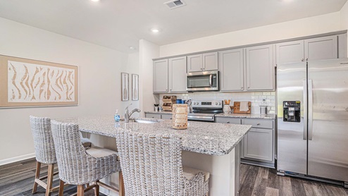 kitchen with granite counters
