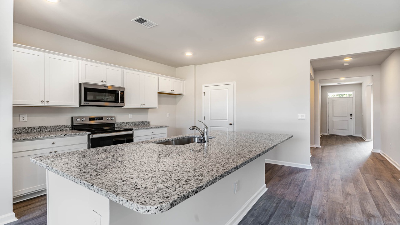 Aria kitchen with granite countertops