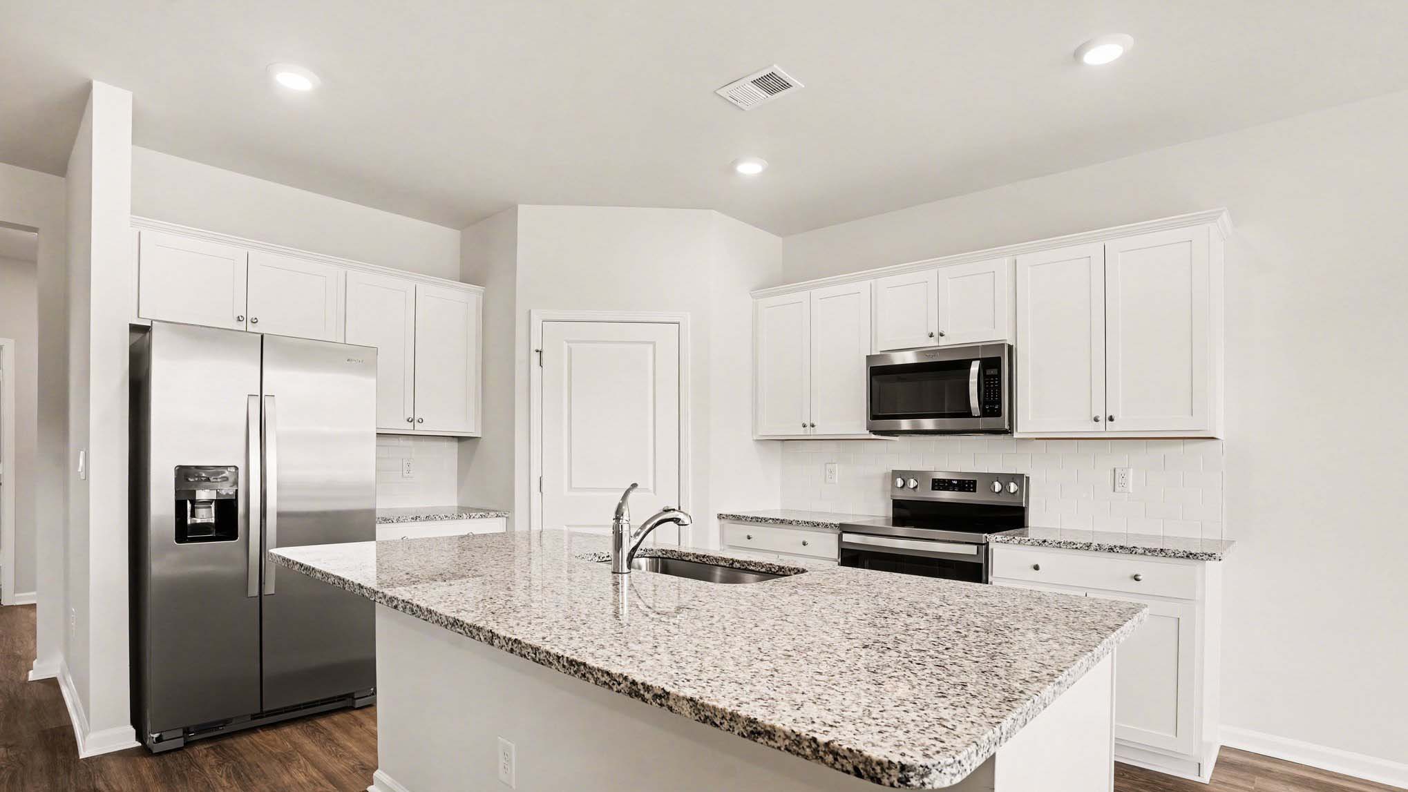 kitchen with granite countertops