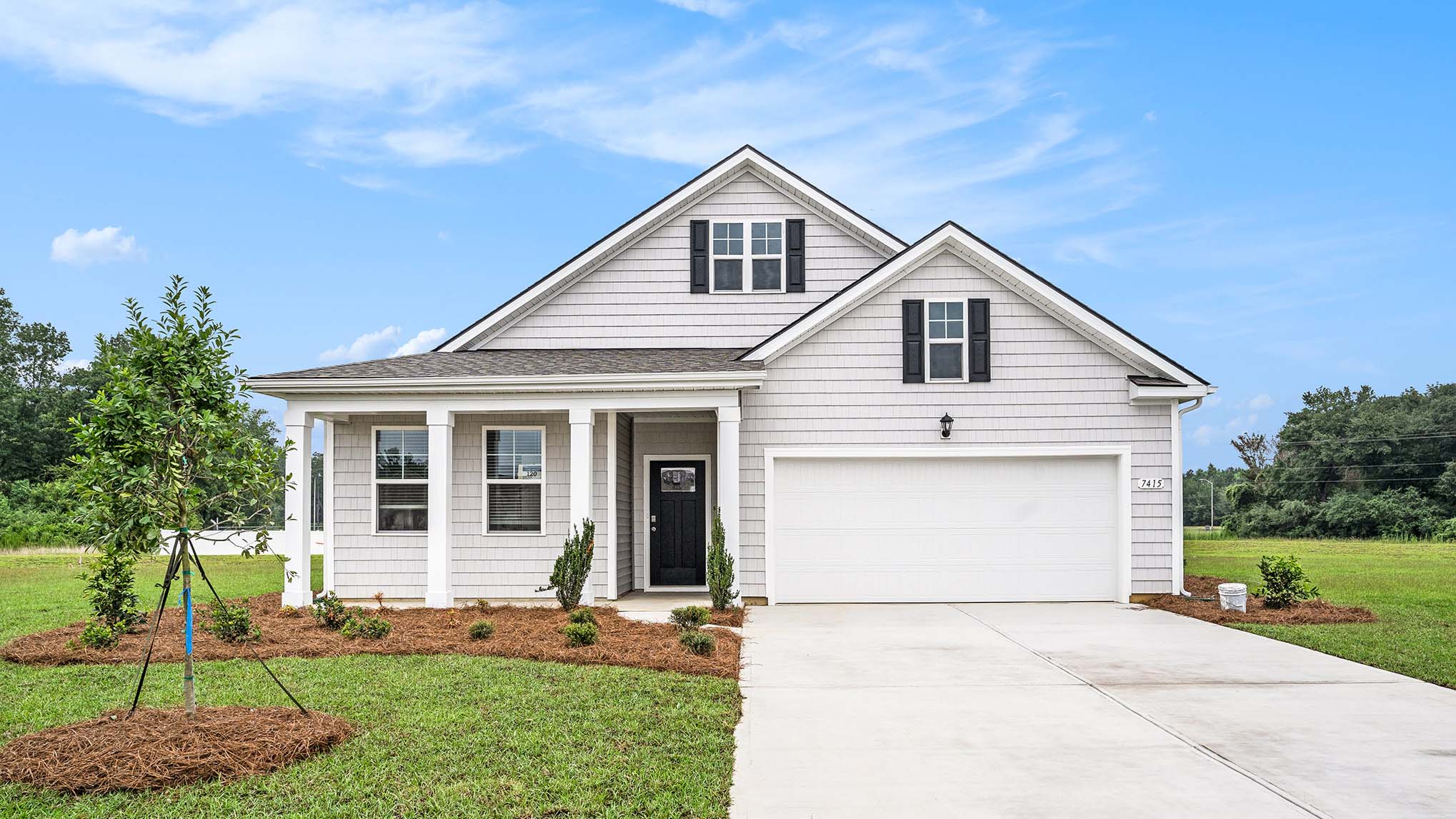 home with two car garage