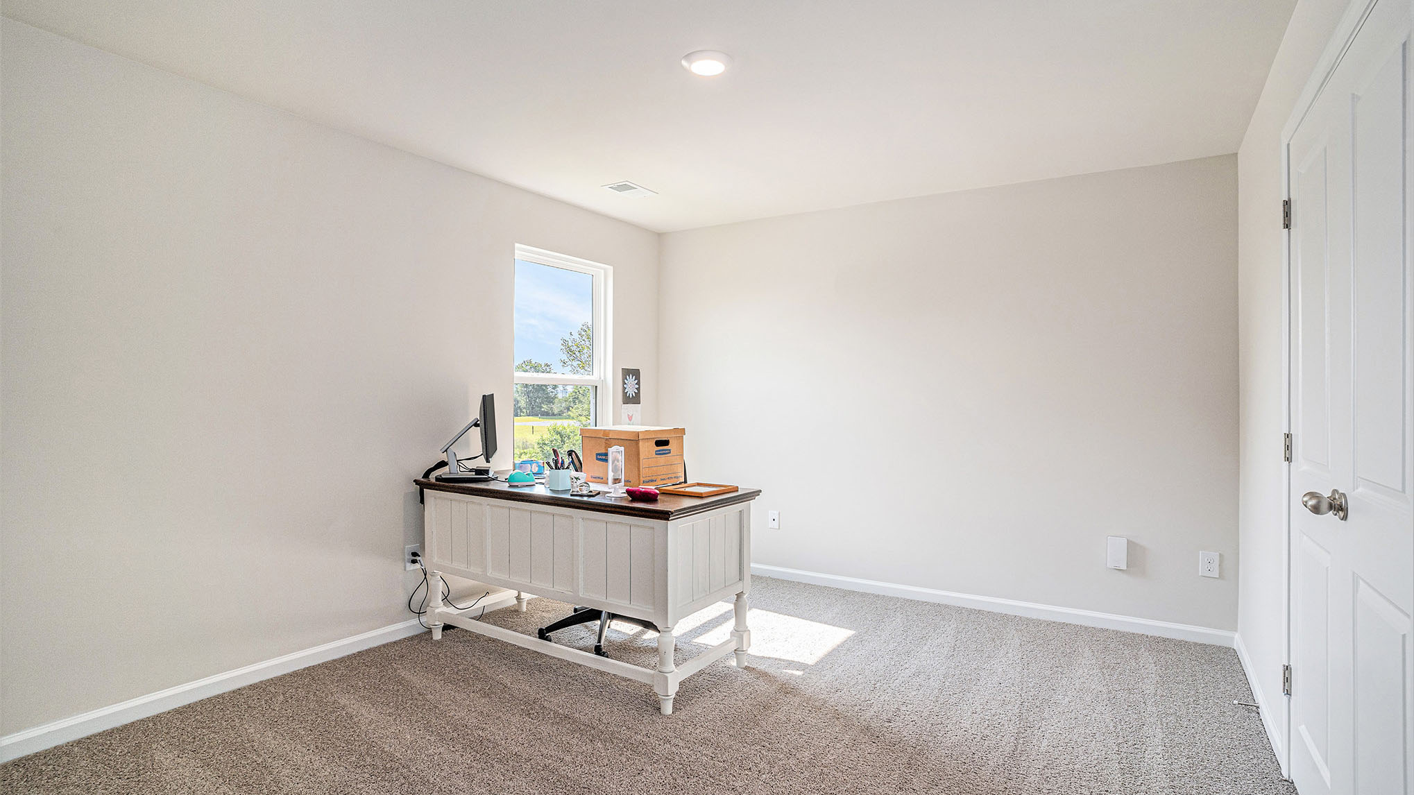 Manning second room as office