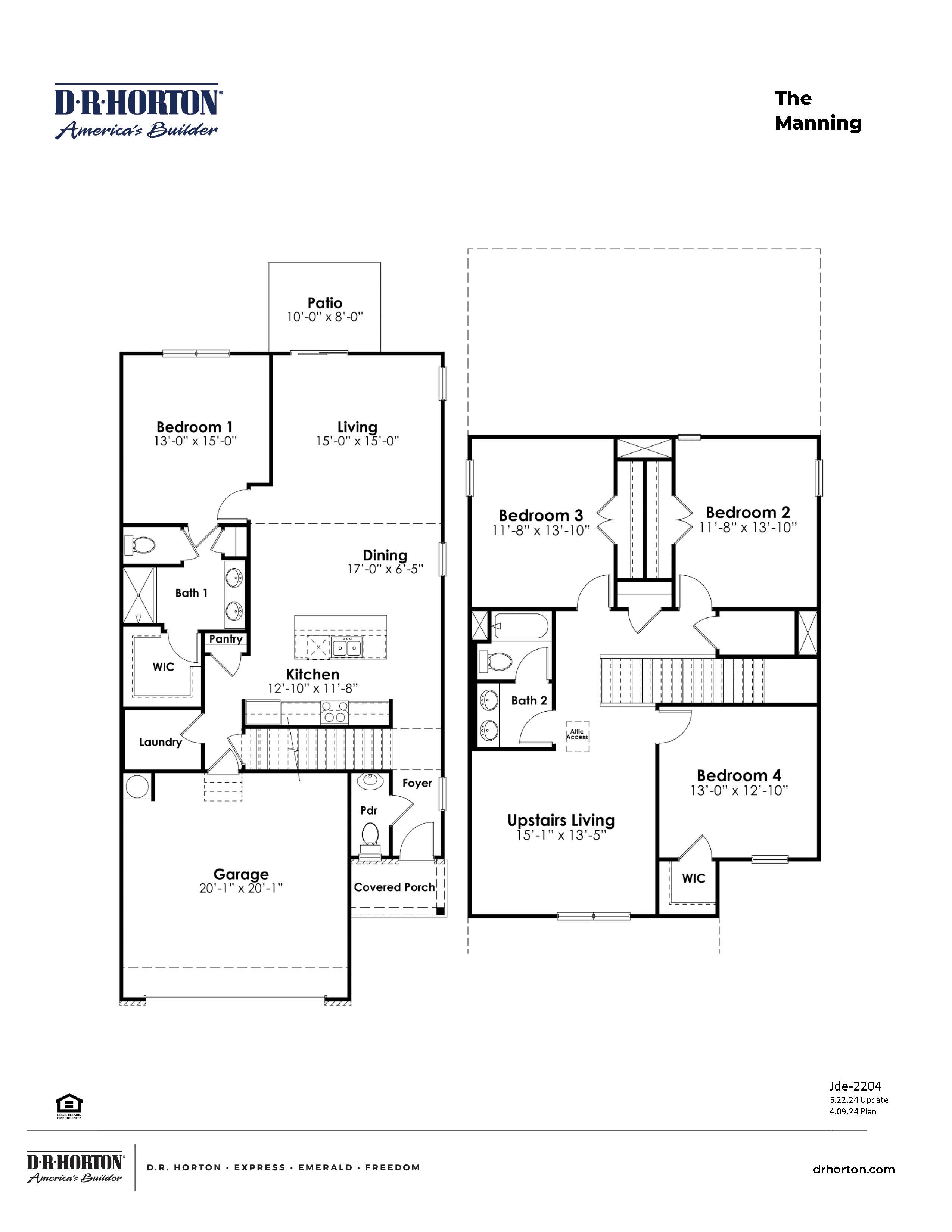 Manning plan at Preserve at Cypress Commons