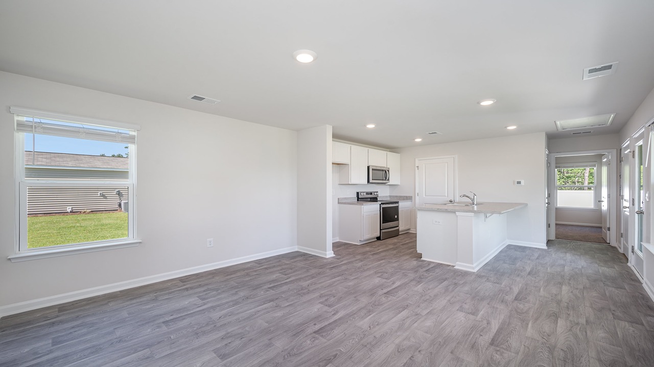 Hannah overview of living and kitchen