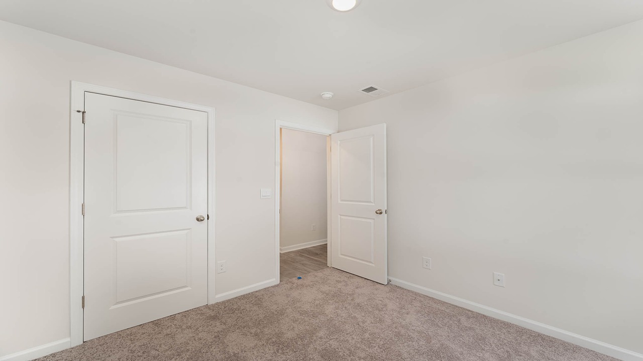 Wyeth bedroom two with closet door