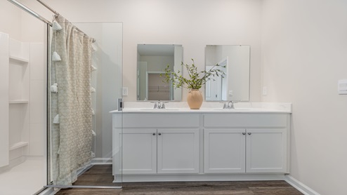 Cali bath two with walk-in shower