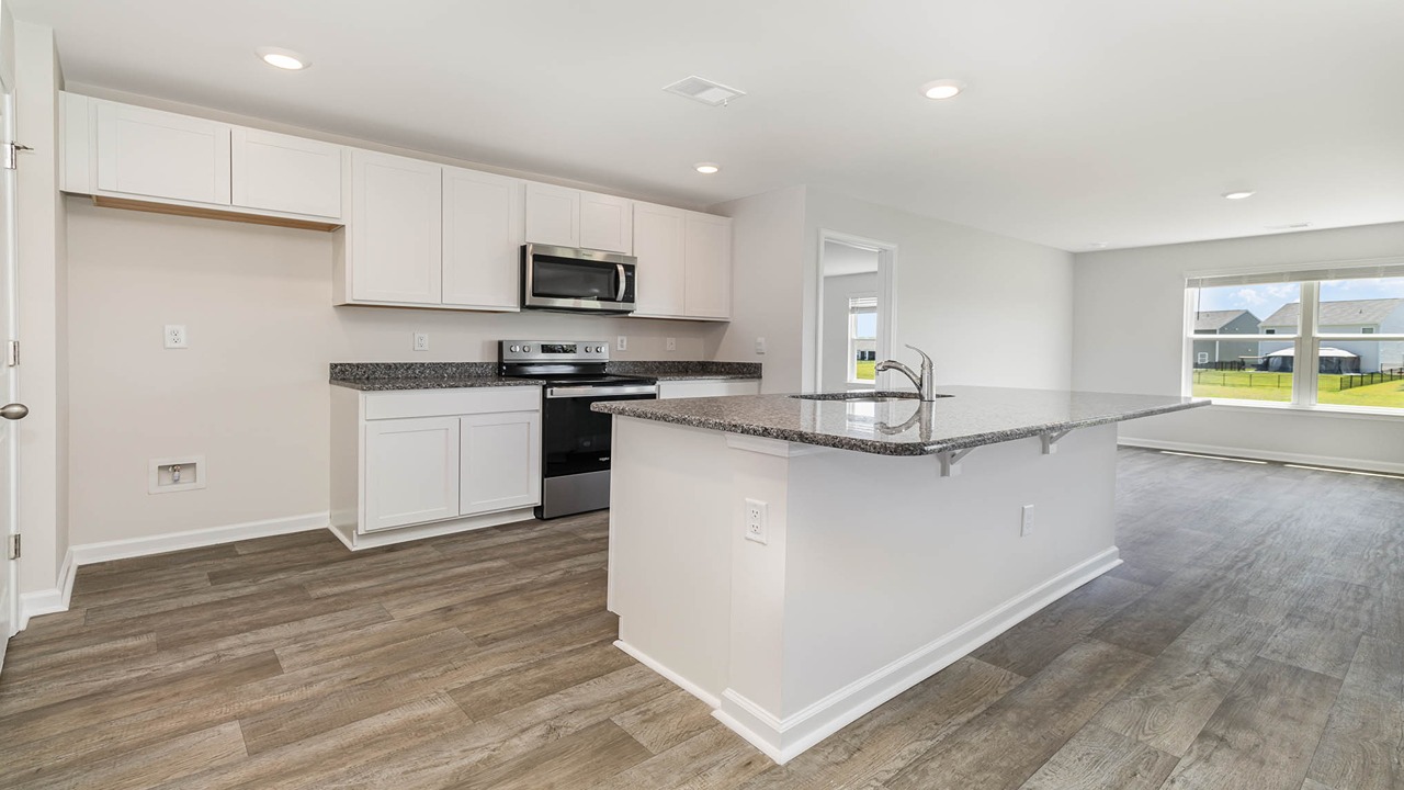 kitchen with granite counters