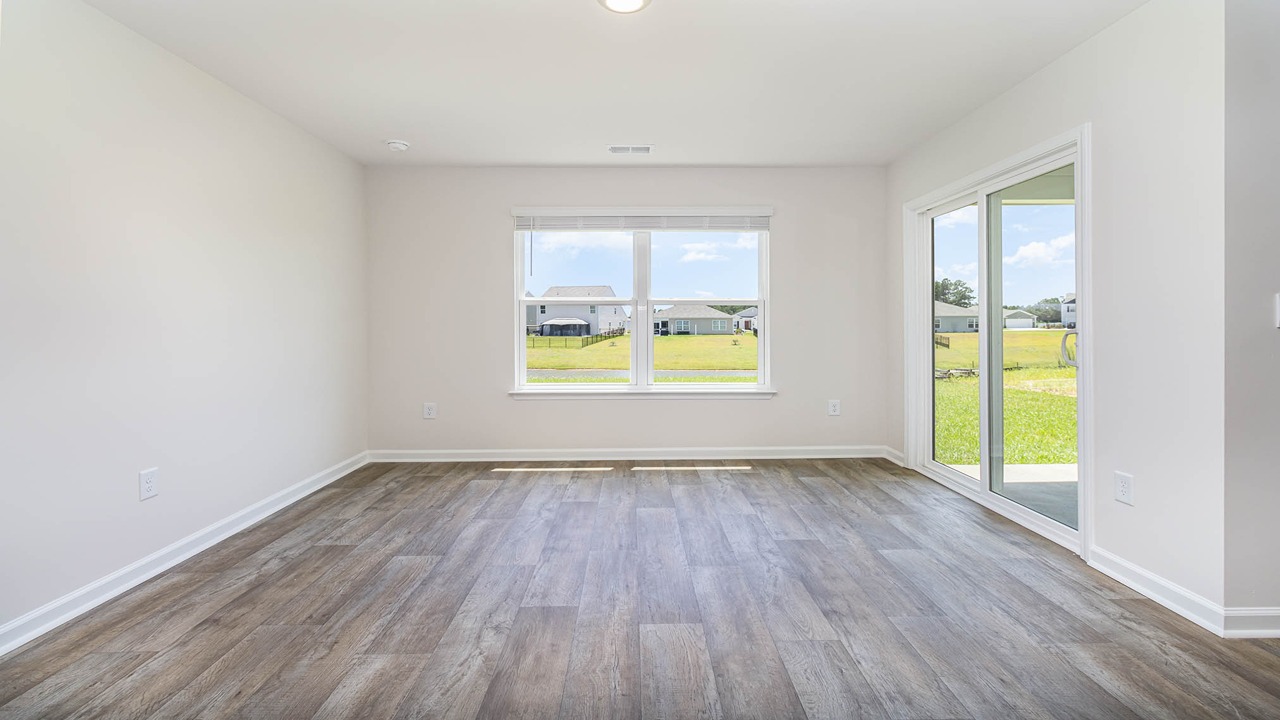 dining area with glass door