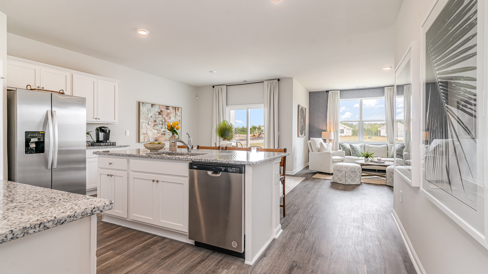 kitchen with granite counters