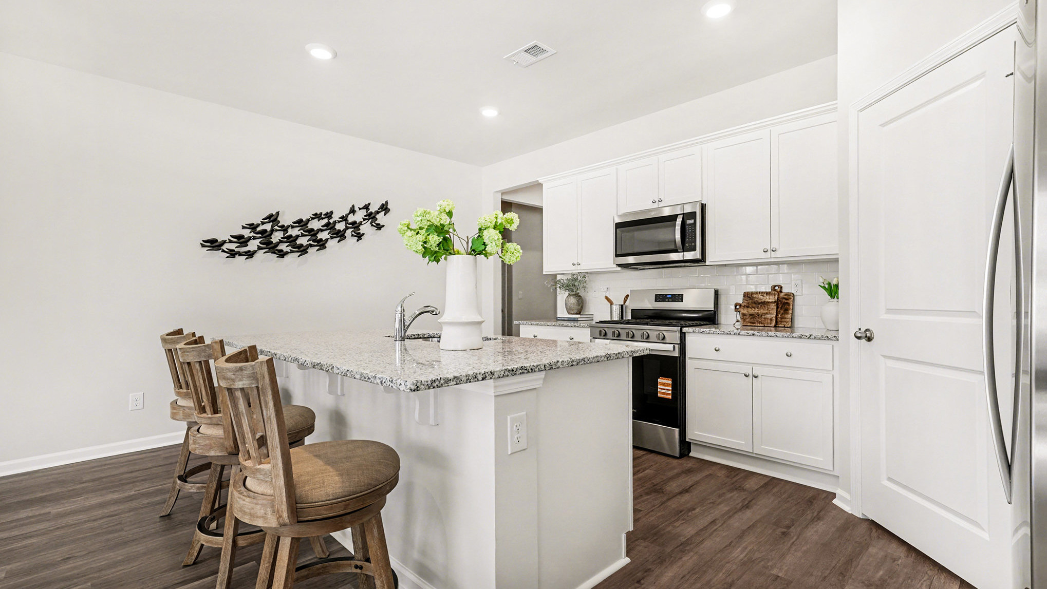 kitchen with granite counters