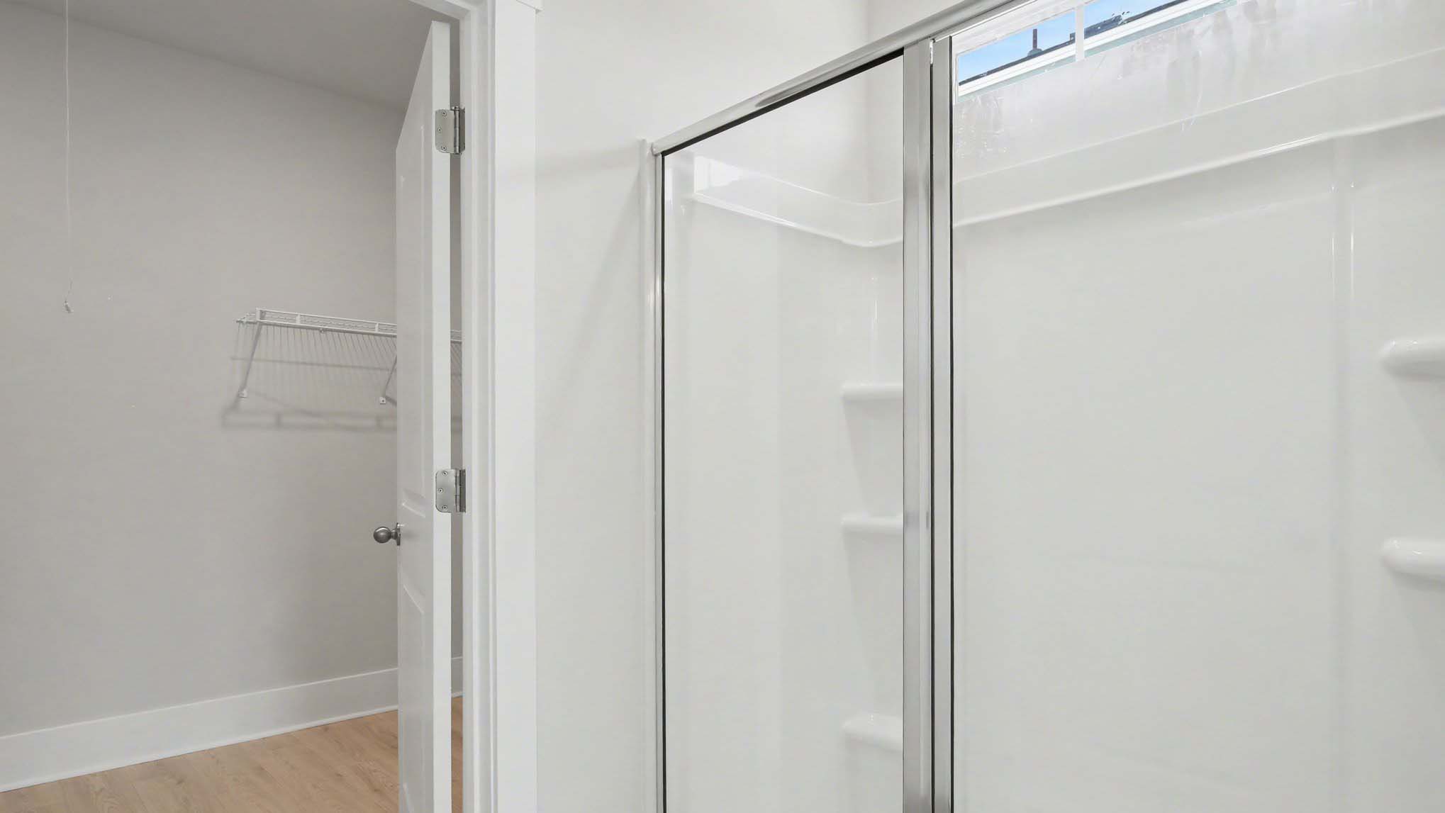 primary bath with walk in shower
