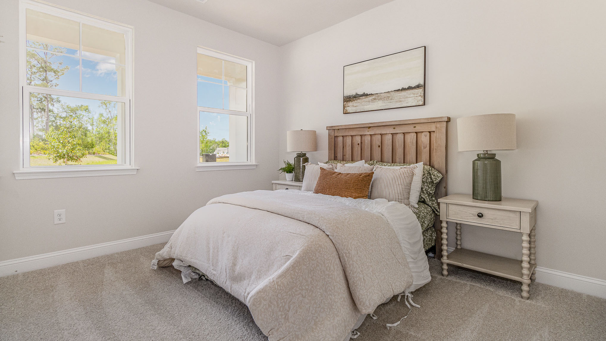bedroom with ample lighting