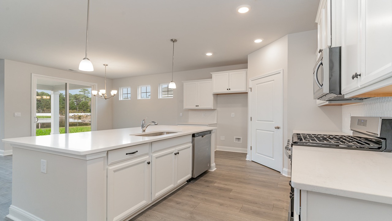 kitchen with granite counters