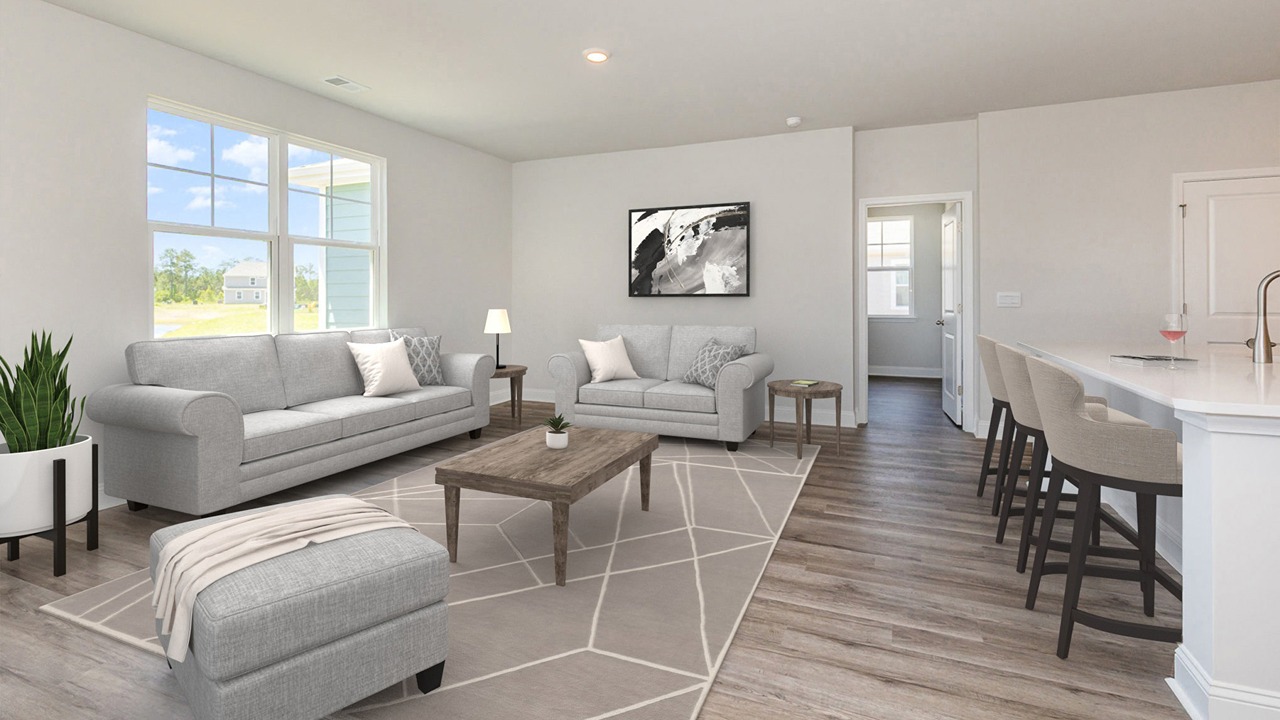 living and dining room