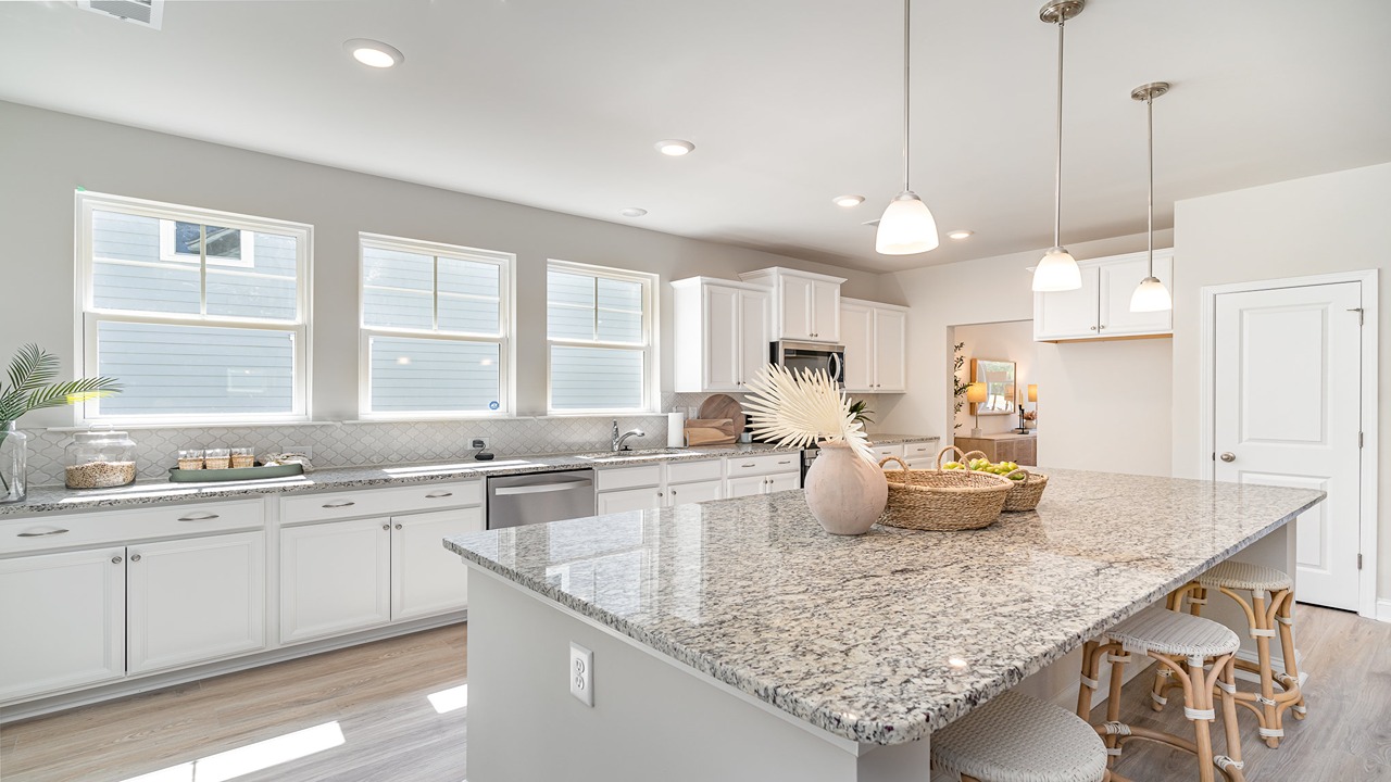 kitchen with granite counters
