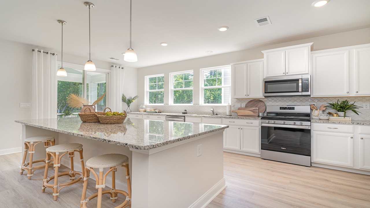 kitchen with granite counters