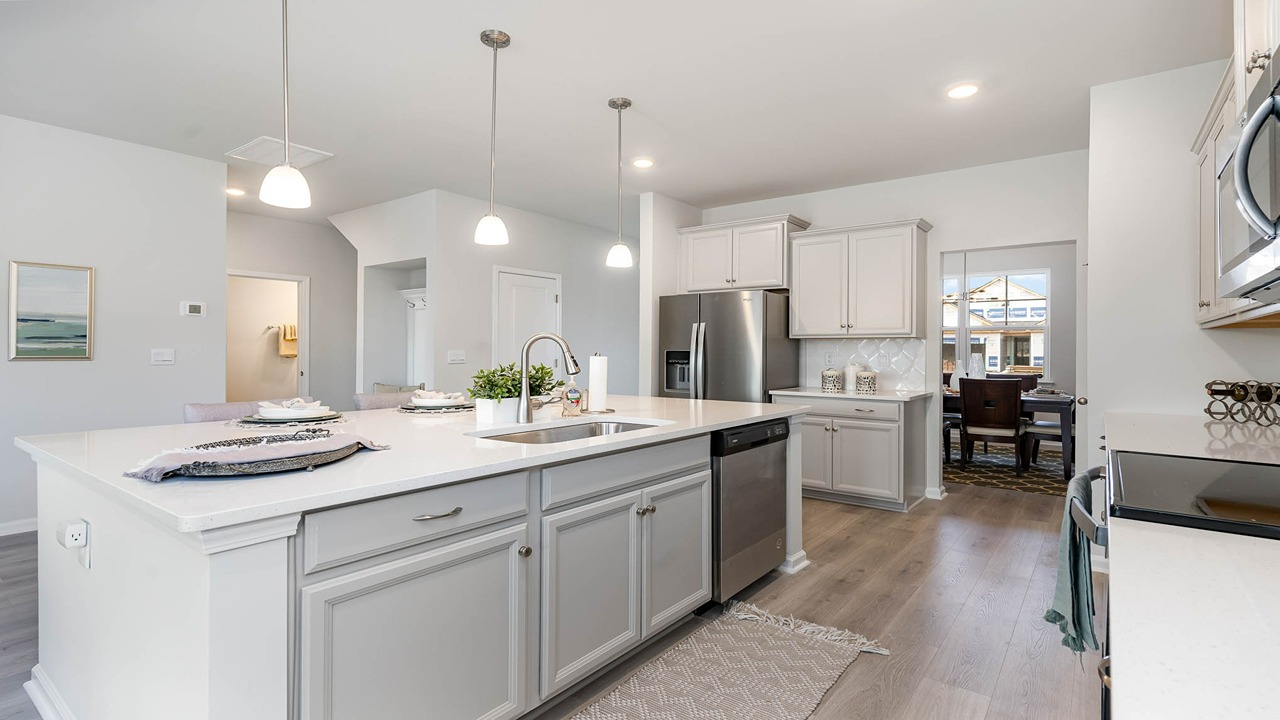 kitchen with granite counters