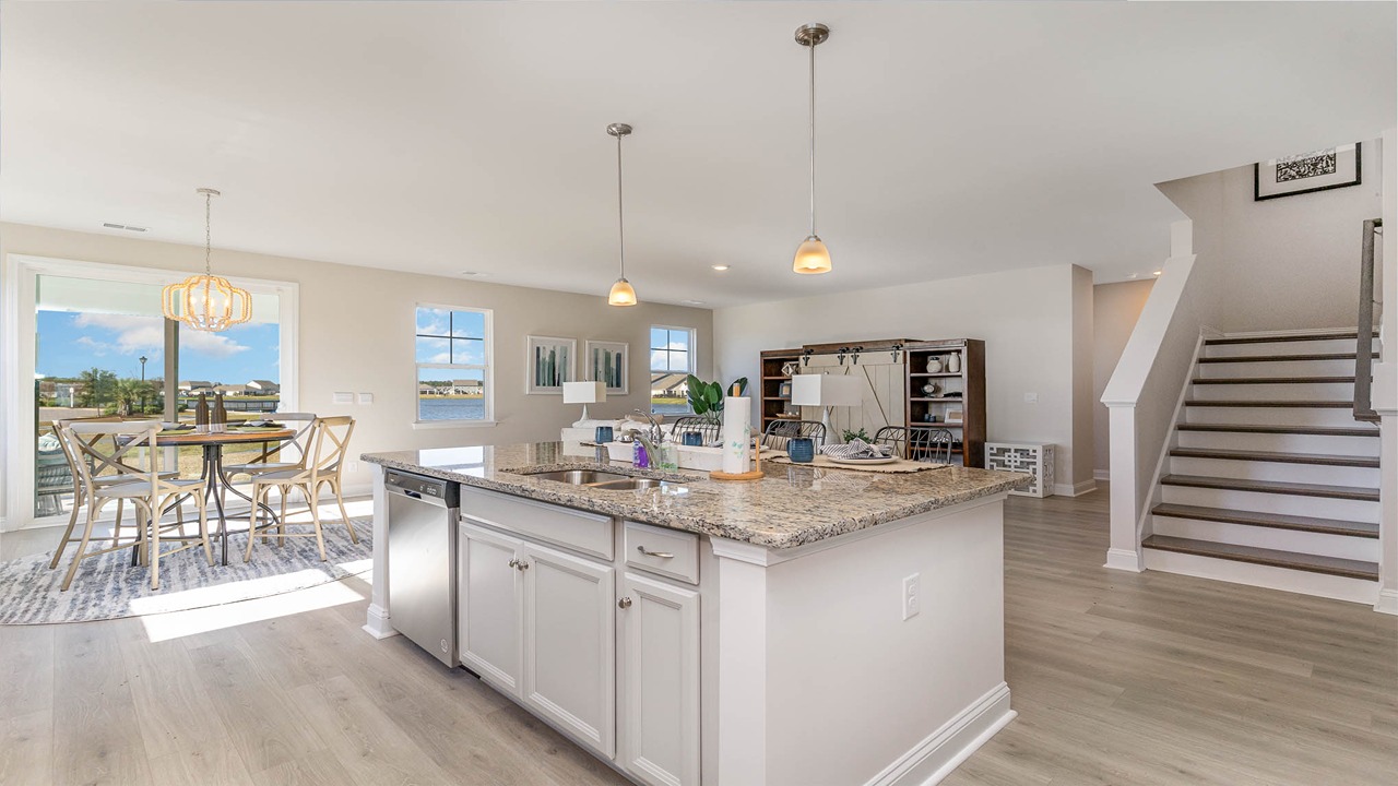 kitchen with granite counters