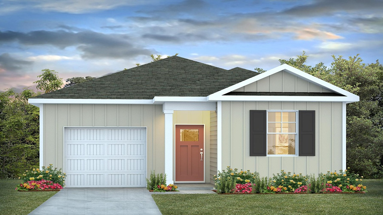 single story home with vinyl siding