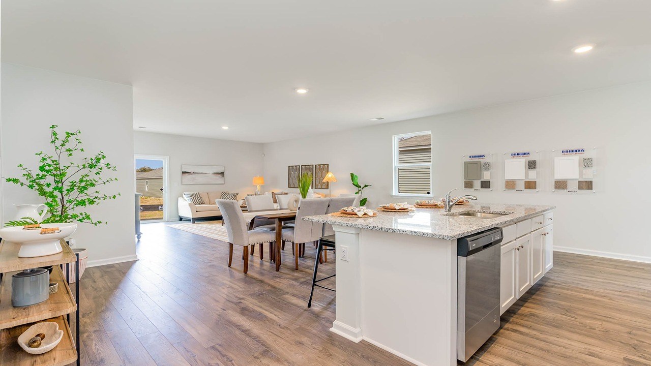 kitchen with granite counters