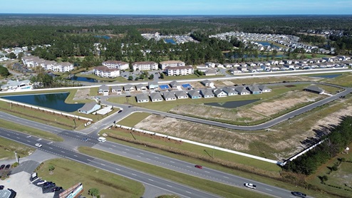 Aerial of Carrington Woods