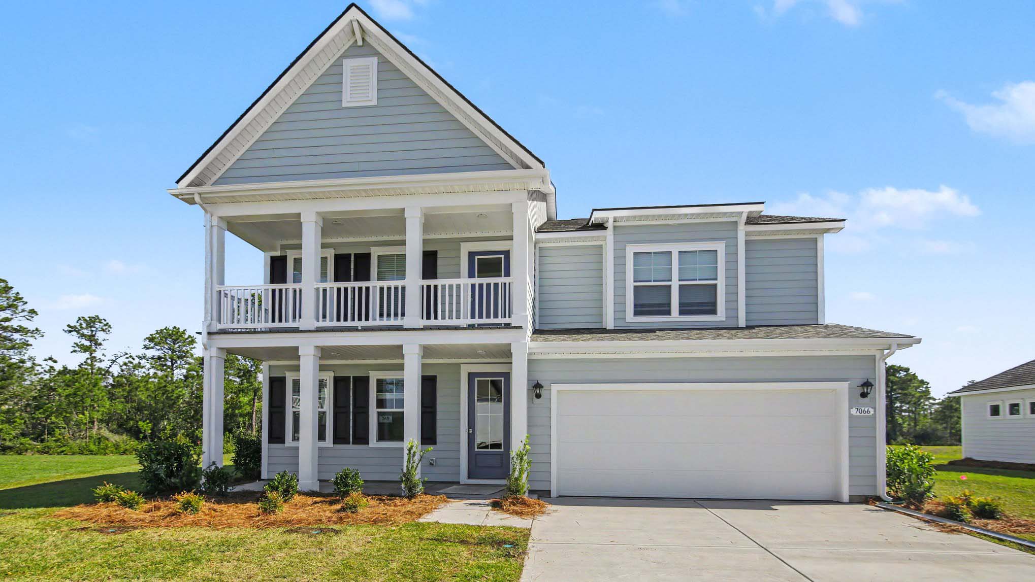 Two-story home with two car garage
