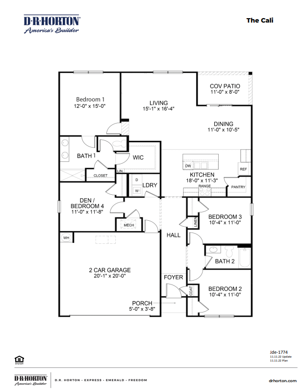 the Cali Floorplan