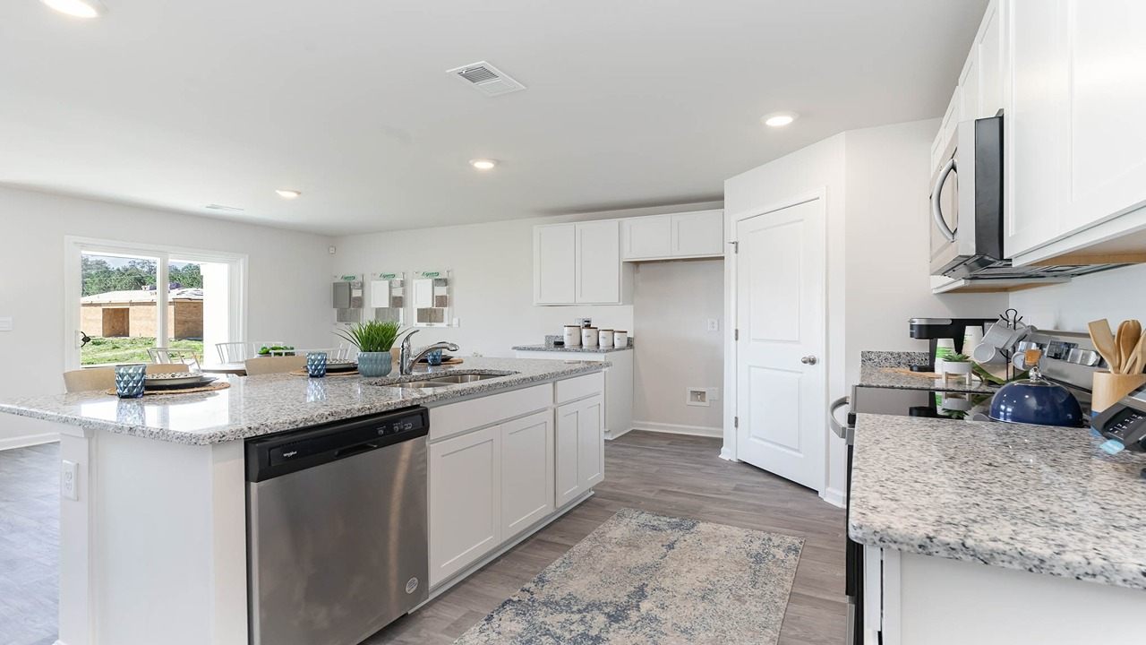 kitchen with granite counters