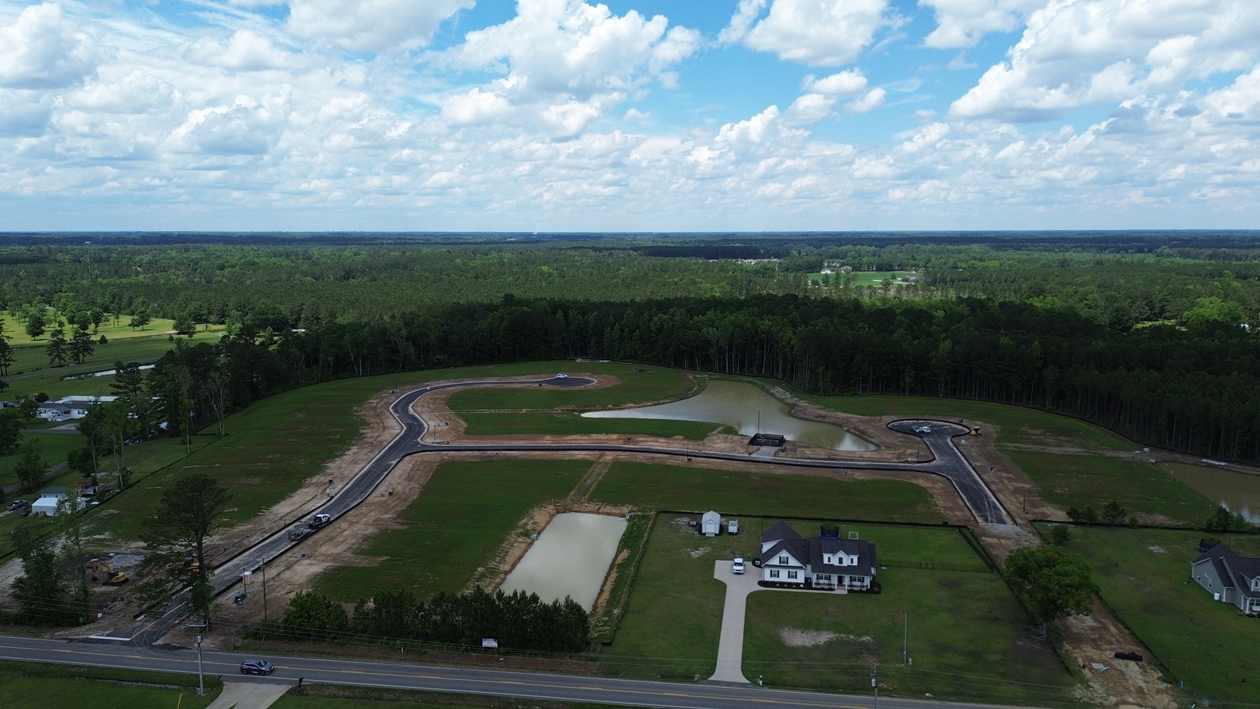 Aerial of community