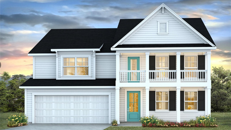 two story home with vinyl siding