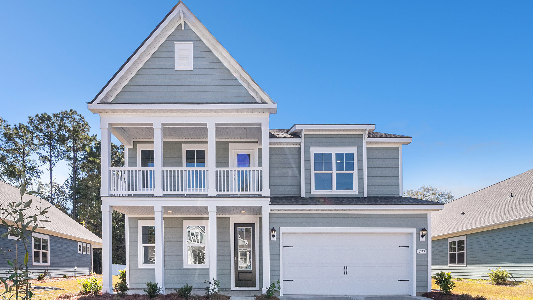 two story home with vinyl siding