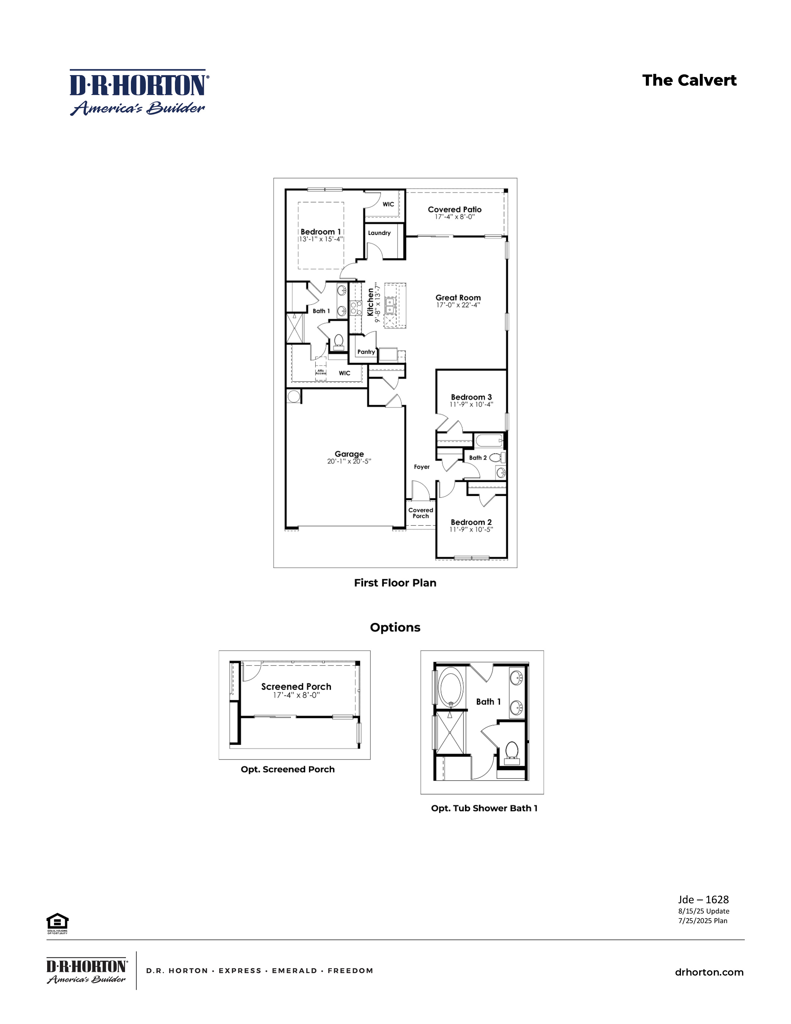 Calvert plan image at Chapman Village