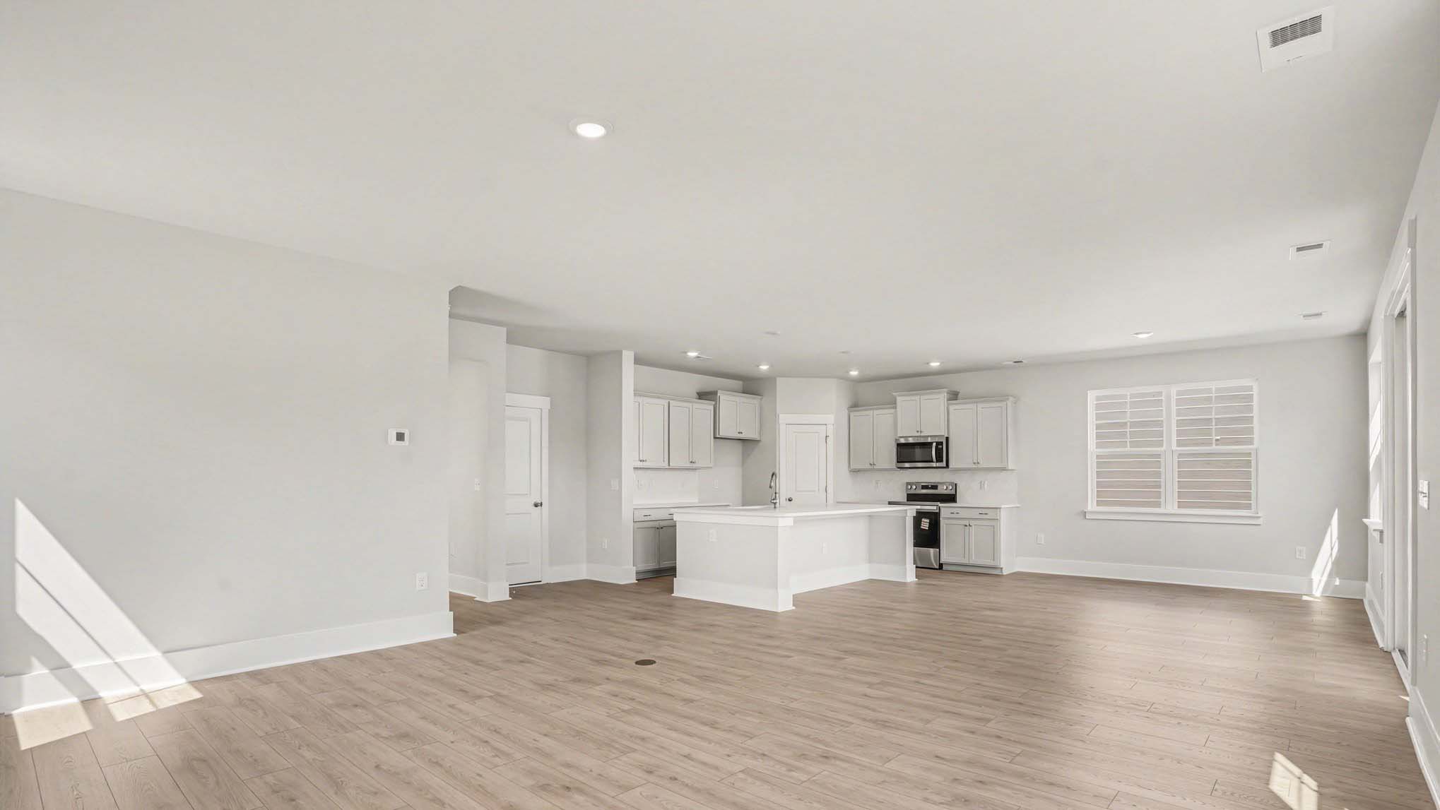 living space with ample lighting