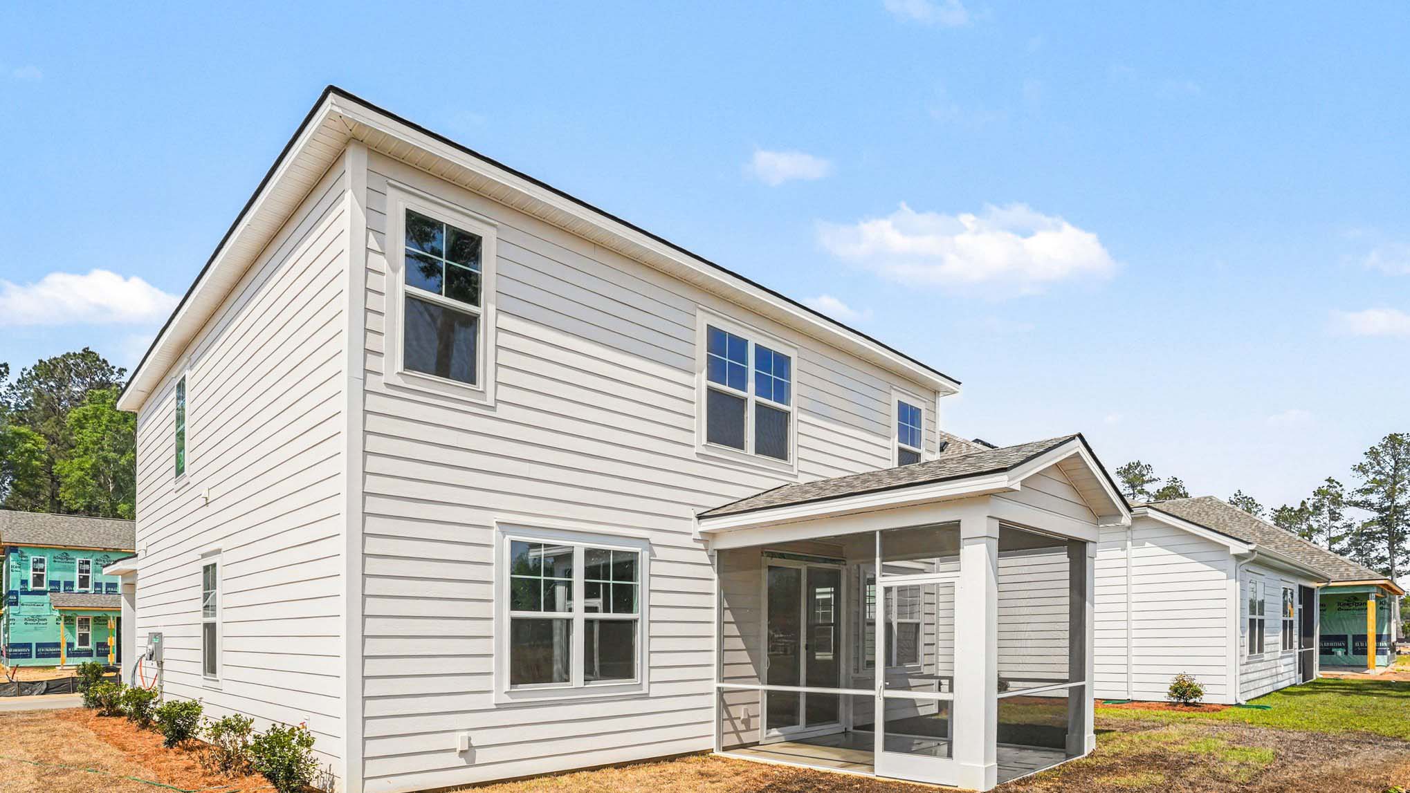 rear exterior with porch