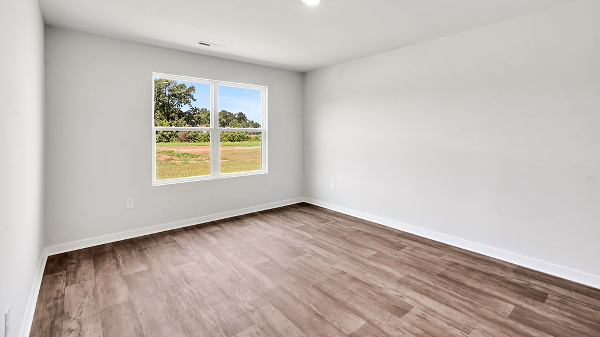 There are three additional bedrooms and full bath. In every bedroom you’ll have vinyl floors and a closet in each room