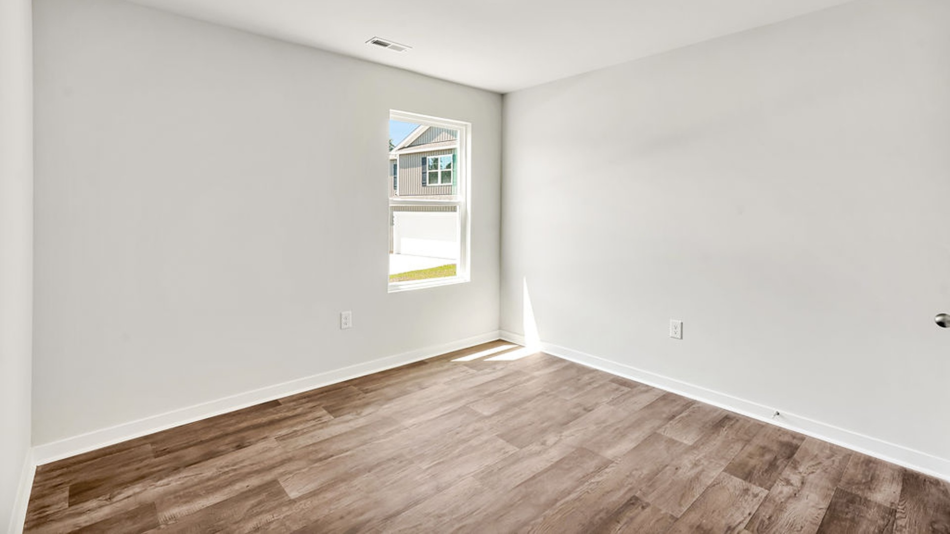 There are three additional bedrooms and full bath. In every bedroom you’ll have vinyl floors and a closet in each room