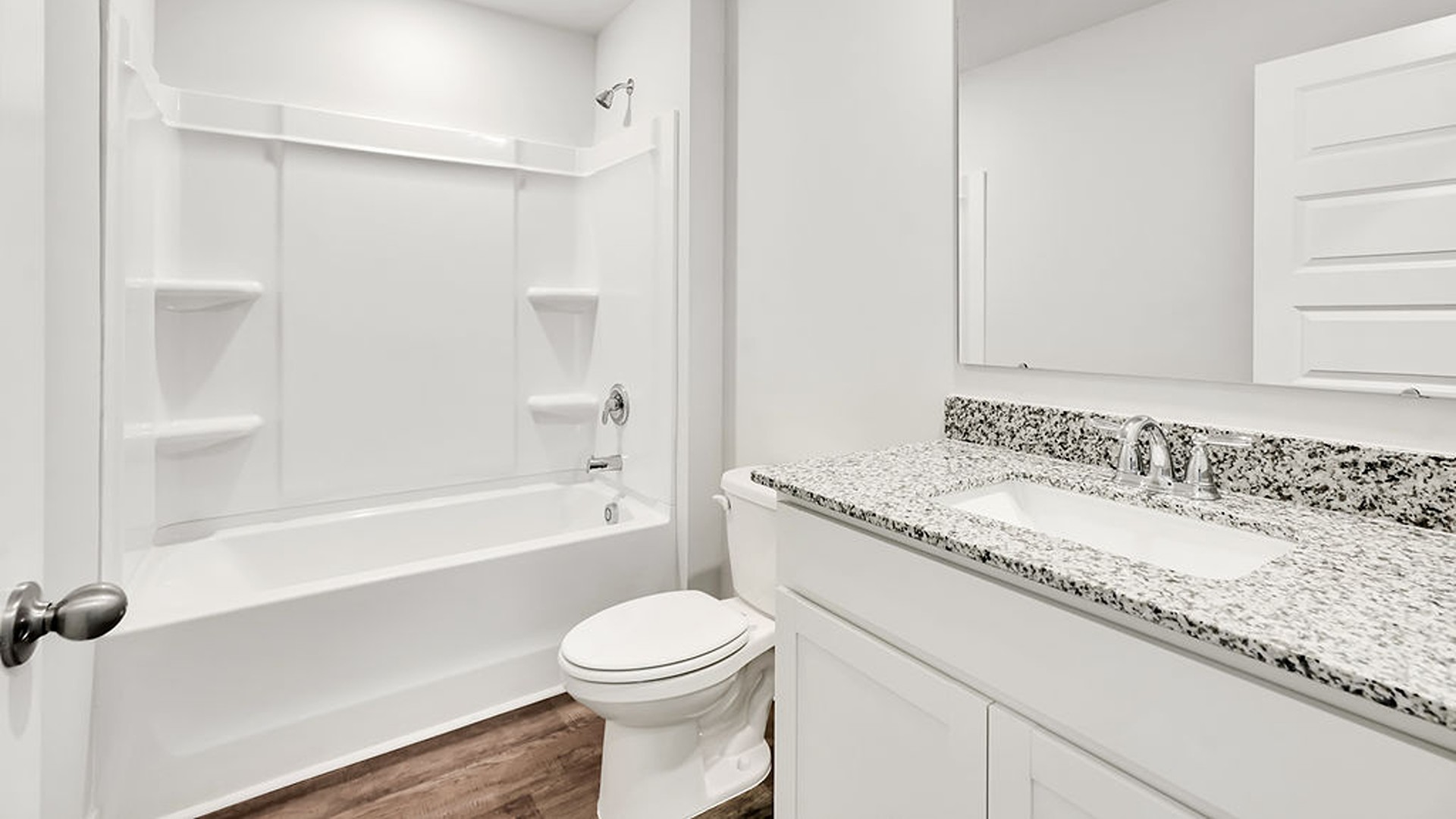 There are three additional bedrooms and full bath