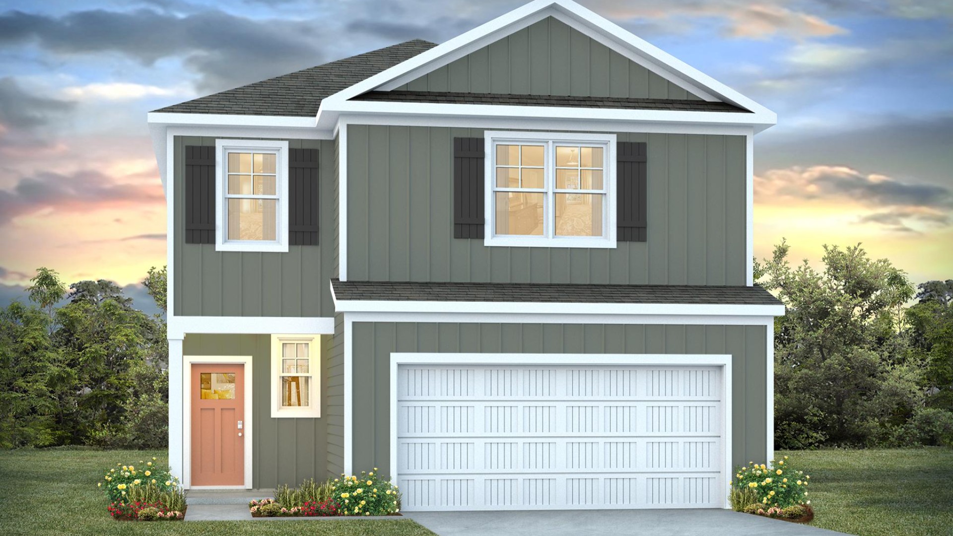 The Manning is one of our two-story floorplans featured in our Caspian Ridge community in Richlands, North Carolina