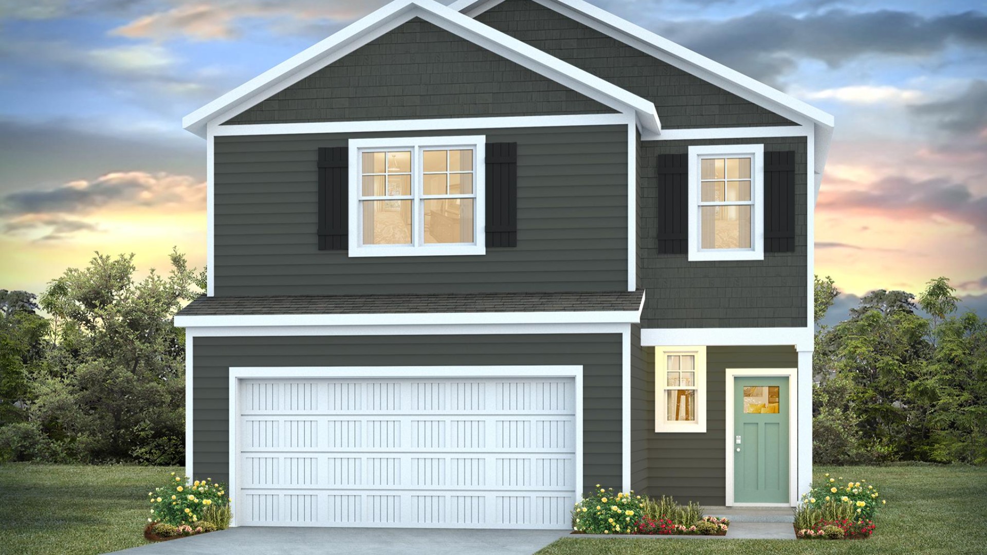 The Manning is one of our two-story floorplans featured in our Caspian Ridge community in Richlands, North Carolina