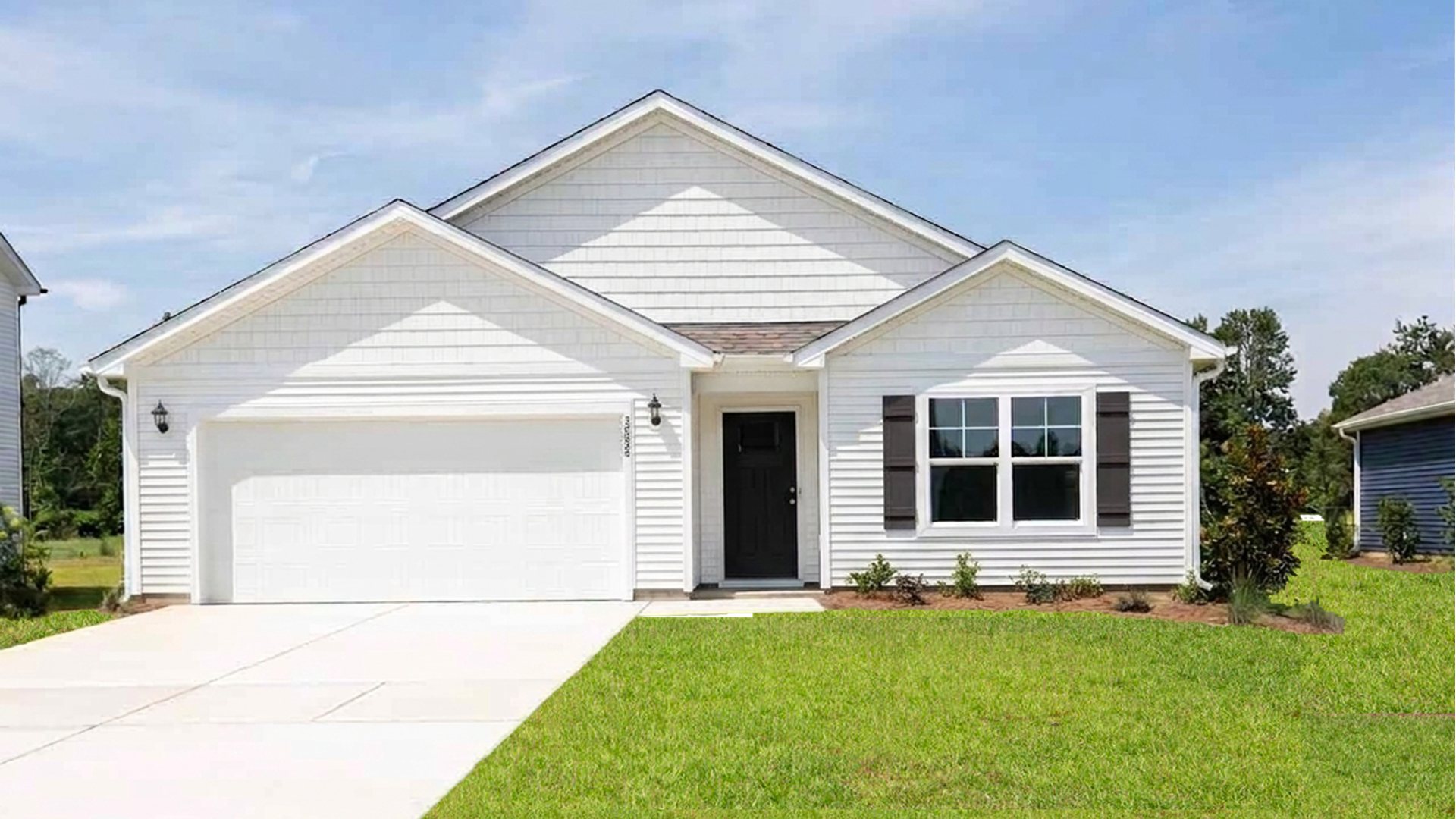 The Cali is one of our one-story floorplans featured in our Caspian Ridge community in Richlands, NC.